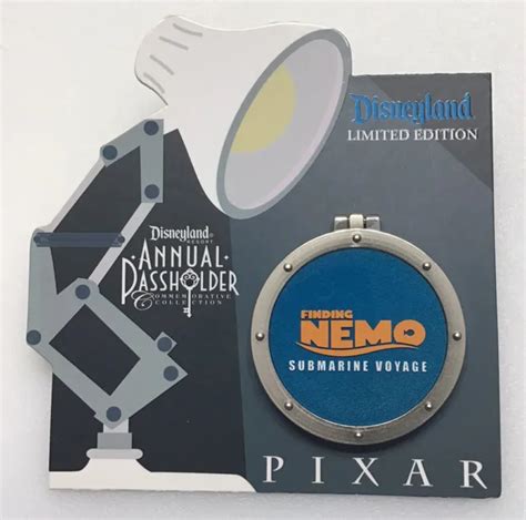 Disneyland Resort Pin Ap Pixar Finding Nemo Submarine Voyage Hinged Le 3000 New 18 49 Picclick