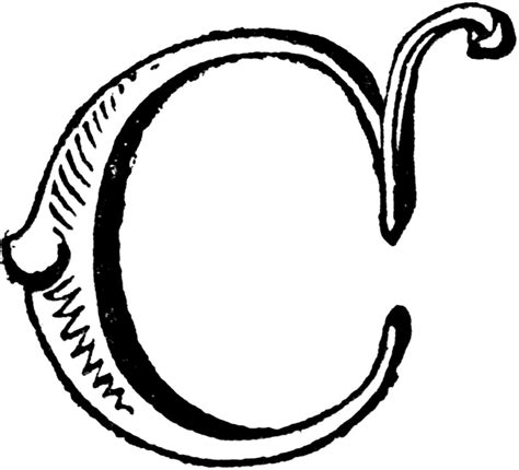 Decorative Letter C Clipart Etc