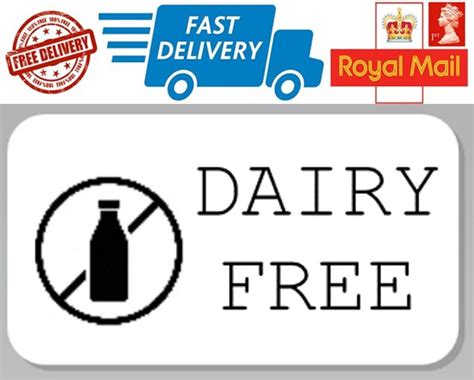 Dairy Free Labels Food Allergy Labels Food Warning Labels Etsy Uk