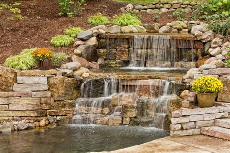The water comes out in streams or large drops that fall quickly to the ground without evaporating. 60 Backyard Pond Ideas (Photos) | Waterfalls backyard, Ponds backyard, Large backyard landscaping