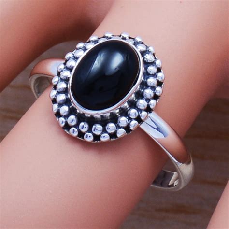 Beautiful Black Onyx Gemstone 925 Sterling Silver Wholesale Fashion