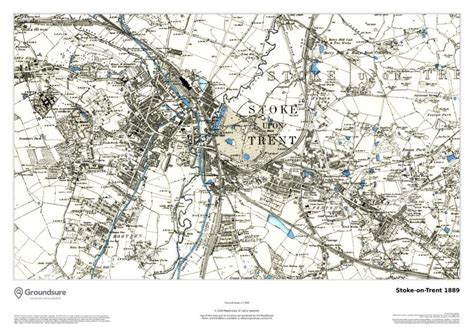 Stoke On Trent Map 1889
