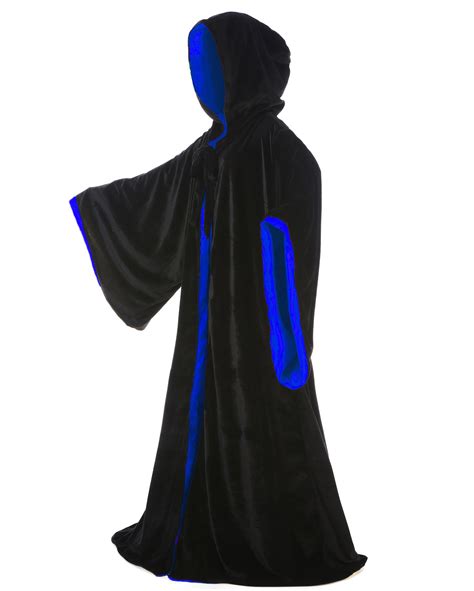 Buy Luckymjmy Velvet Wizard Robe Halloween Cloak Fancy Cosplay Costume