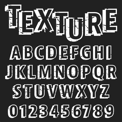 Alphabet Font Template 683333 Vector Art At Vecteezy