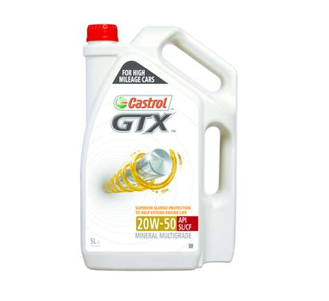 Castrol 5 L Gtx 20w 50 Motor Oils Lubricants And Additives