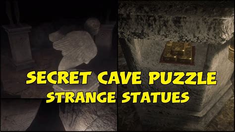It doesn't take a prospector to smell treasure in that situation. Secret cave puzzle solution guide-Strange statues order ...