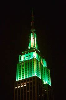 Empire State Building Lit Up For St Patrick S Day Flickr
