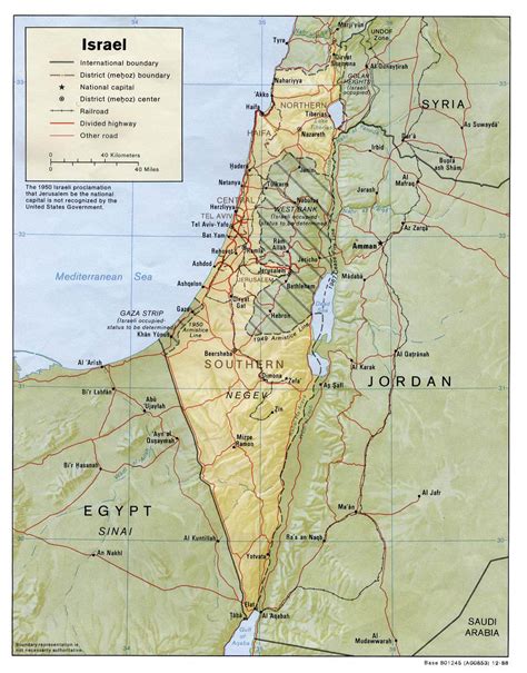 Maphill is more than just a map gallery. Detailed relief and political map of Israel. Israel ...