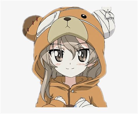 Anime Girl Clipart Bear Cute Bear Anime Girl Png Image Transparent