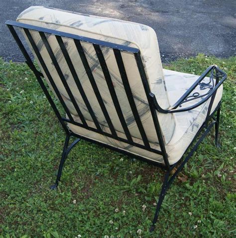 Salterini 1920s Wrought Iron Arm Chair Mid Century Garden Patio
