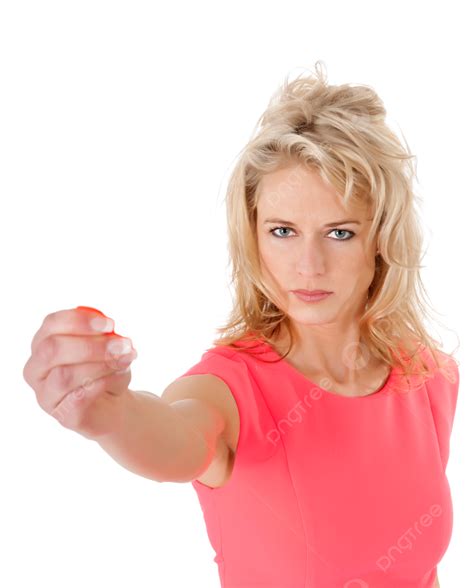 Woman Showing Red Card Holding Holding Red Sending Off Png