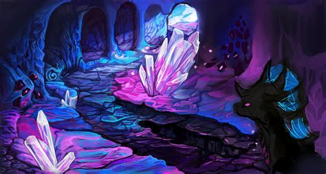 Crystal Cave Wip By Celestialsunberry On Deviantart
