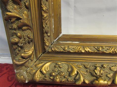 Lot Detail Large Antique Gold Gilt Gesso Picture Frame