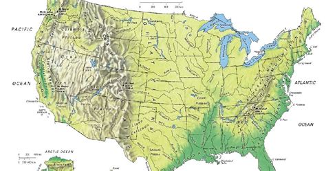 United States Topography Map Usa Map 2018