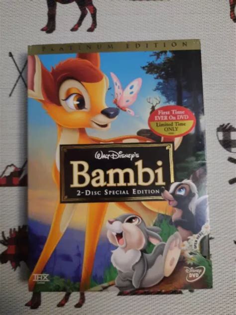 walt disney platinum edition bambi 2 disc special edition dvd 2005 release 3 43 picclick