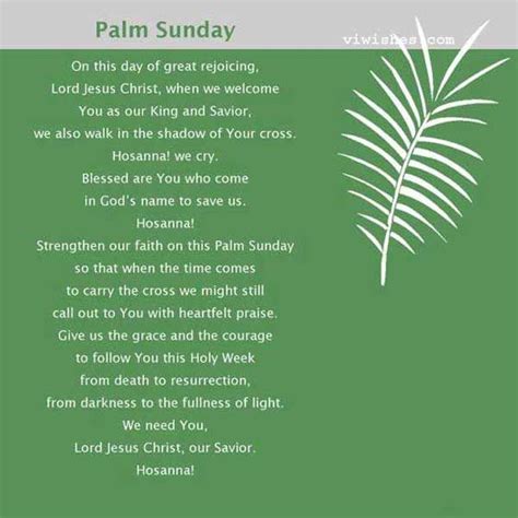 43 Interesting Holy Palm Sunday Poem Palm Sunday Poem 2020 Palm