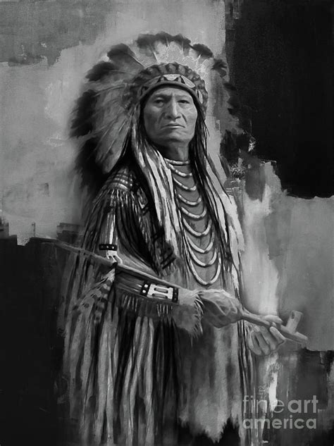 Native American Indian Painting By Gull G Pixels