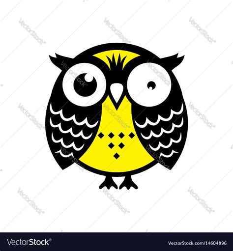 Crazy Owl Royalty Free Vector Image Vectorstock