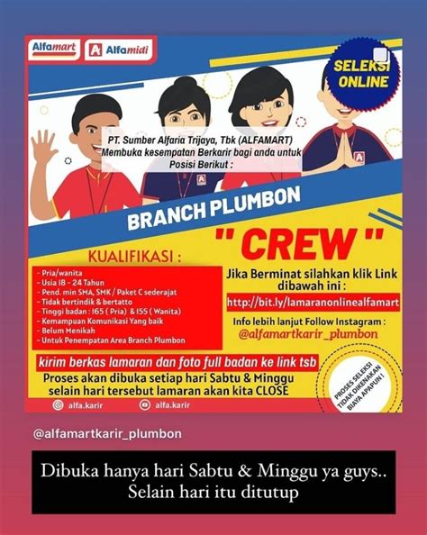 Pendaftaran akun ini gratis dan tanpa langganan. Formulir pendaftaran online lowongan kerja Alfamart ...