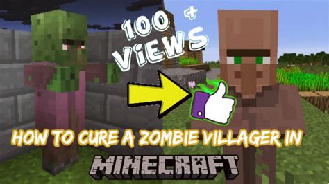 How To Cure A Zombie Villager In Minecraft Tutorial Youtube