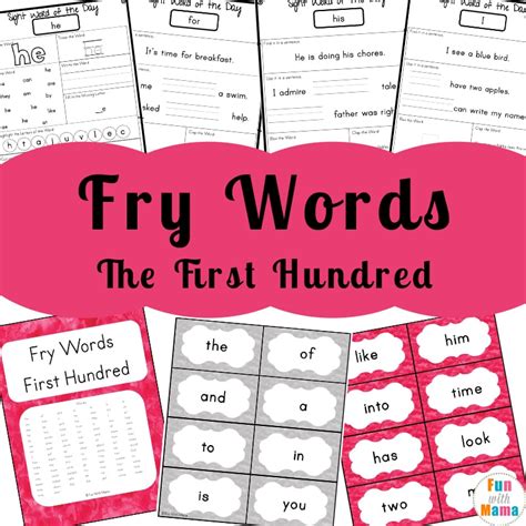 Each of these sight word practice worksheets zeros in on one sight word and uses it in three very short sentences. Kindergarten Sight Words - Fun with Mama