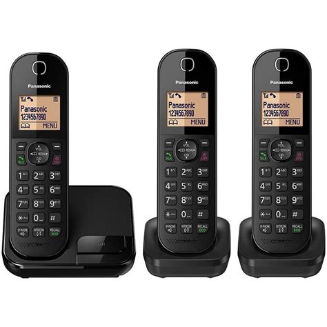 Panasonic Digital Cordless Phone With Nuisance Call Blocker Pack Of 3