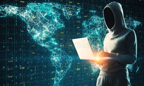 Global Network And Hacking Concept Stock Image Image Of Device