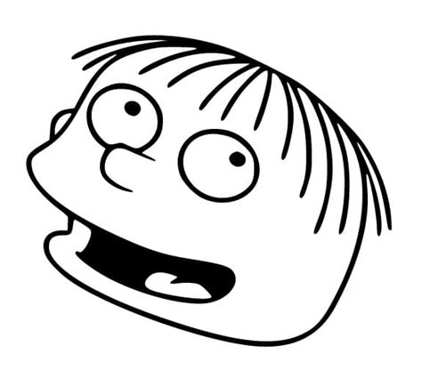 Ralph Wiggum Face Coloring Page Download Print Or Color Online For Free