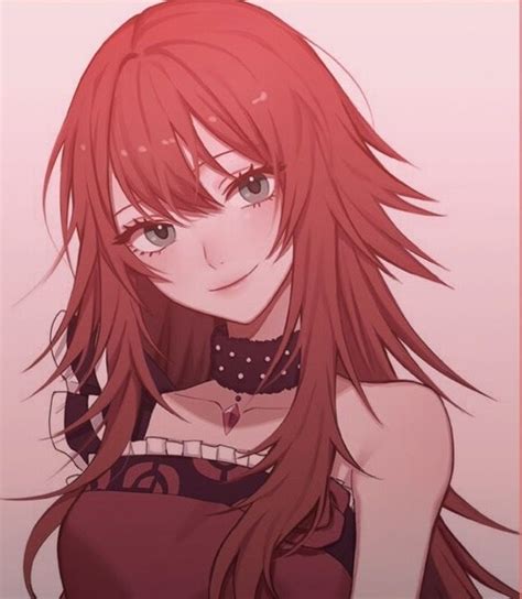Red Hair Anime Girl Reading