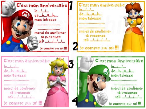 Jul 21, 2021 · je me crée un espace candidat vous n'avez pas encore votre propre espace candidat. CARTE INVITATION ANNIVERSAIRE MARIO BROS | eBay