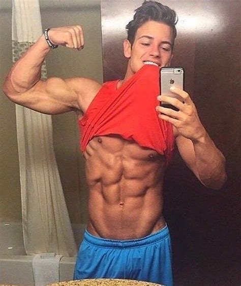 Selfies Ripped Body Abs Boys Human Male Athletic Men Shirtless Men