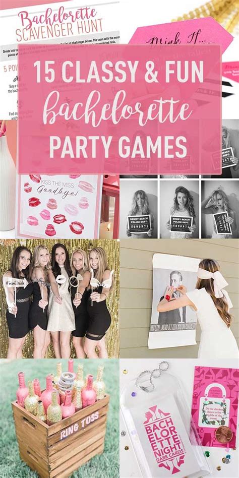 15 Cute And Classy Bachelorette Party Games Get Ideas Diys And Free Downloads For Games The I Do