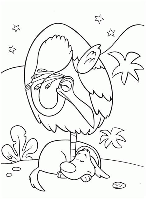 Page three shows a gliding birdie waiting your child to brighten their day by spring coloring page. Kevin the Bird and Dug the Dog in Disney Up Coloring Page ...