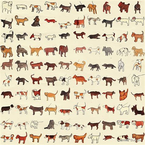 100 Dogs By Emilia Buggins Redbubble