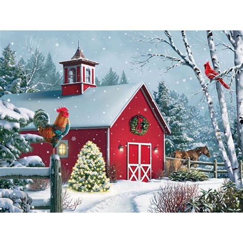 Winter Barn Ii 1000 Piece Jigsaw Puzzle Bits And Pieces Uk