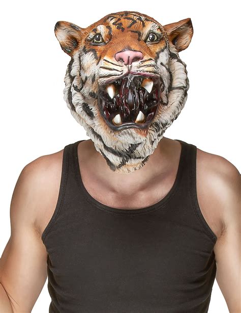 Tiger Maske für Erwachsene Masken und günstige Faschingskostüme Vegaoo