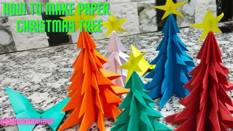 How To Make Paper Christmas Tree Within 3 4 Minutes 🎄⛄ Crafts Art