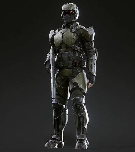 Halo Wars Marine 3d Model Rigged Cgtrader