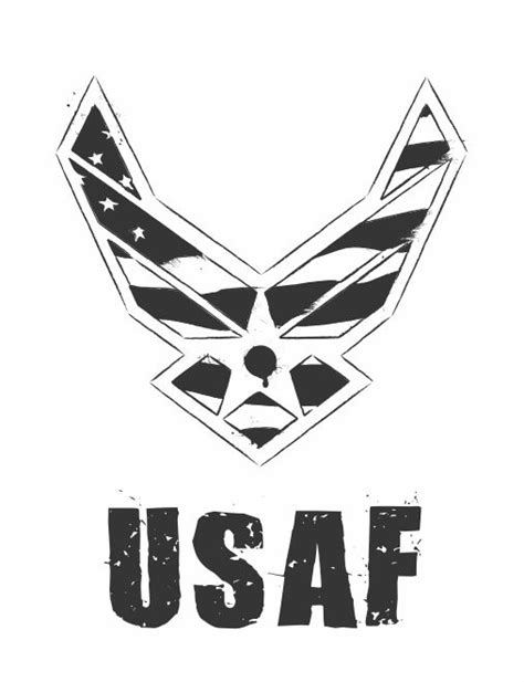 Search through 623,989 free printable colorings at getcolorings. USAF Logo - Black and White by fezbeast on deviantART ...