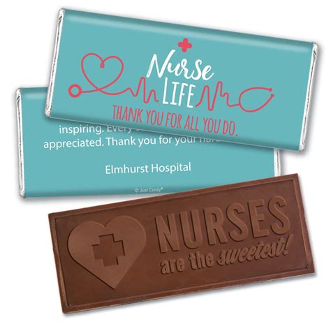 Nurses Week Ts Embossed Chocolate Nurses Are The Sweetest Candy