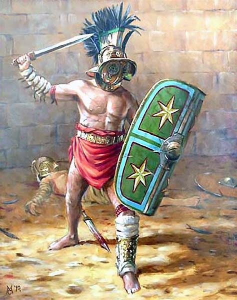 Victorious Samnite Mark Churms Ancient Rome Gladiators Roman