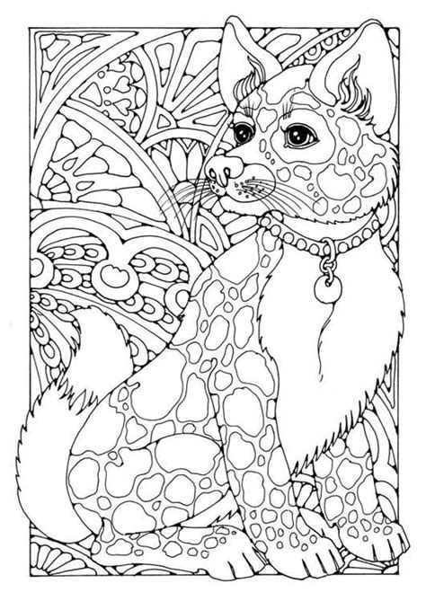 Choose your favorite coloring page and color it in bright colors. Coloring page dog | Adult Colouring Therapy | Pinterest