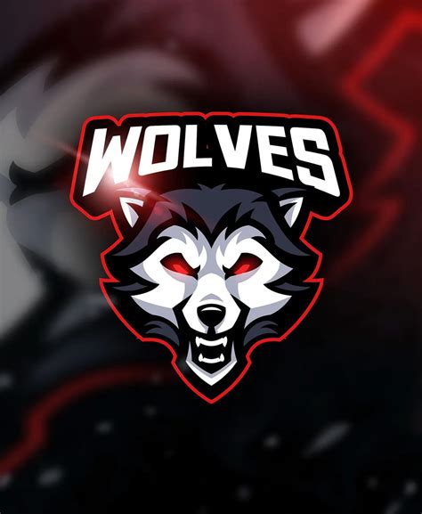 Wolves Mascot And Esport Logo Design Cartoon Wolf Wolf Mascot