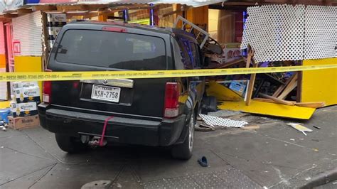 search continues for driver after suv crashes into bronx restaurant injuring 2 people abc7 new