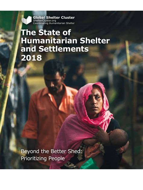 the state of humanitarian shelter and settlements 2018 beyond the better shed prioritizing