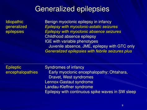 Ppt Pediatric Epilepsy An Overview And Update On Treatment Options