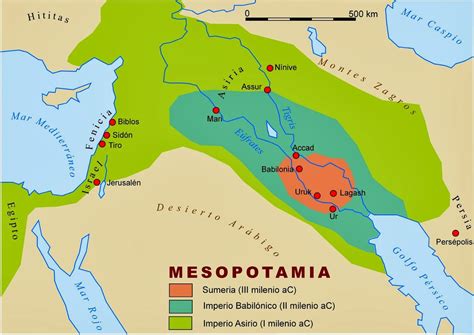 Mapa Rios Tigris Y Eufrates