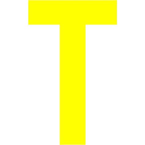 Yellow Letter T Icon Free Yellow Letter Icons