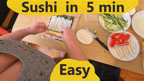 How To Easily Make Sushi At Home Youtube