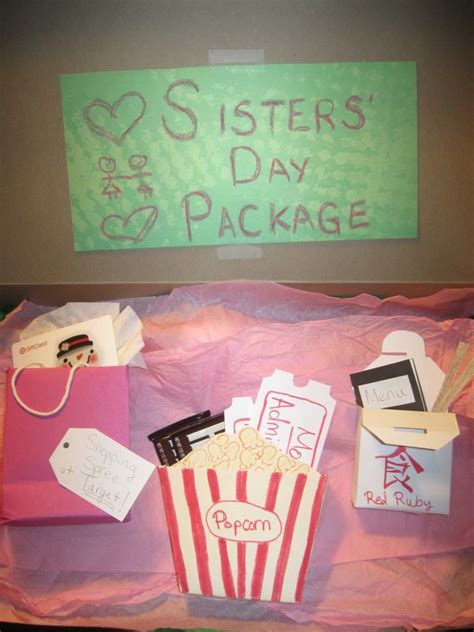Handmade birthday gift ideas for elder sister. Homemade "Sisters' Day Package" as a Christmas present for ...